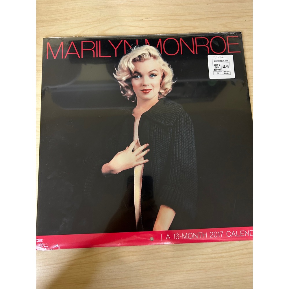 Marilyn Monroe 2017 Wall Calendar 16 Month Sealed Milton H Greene Day Dream‎